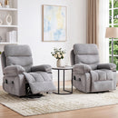 Bonzy Home 2 Pack Power Lift Recliner Chairs for Seniors with Massage and Heat, Electric Recliner Sofa Set with Side Storage Pockets for Living Room, Gray