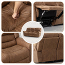 Bonzy Home Manual Recliner Sofa Living Room Furniture Set, Manual Recliner Chair Adjustable Backrest, Manual Loveseat and 3 Seat Recliner Sofa Couch Set for Living Room