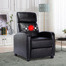 Bonzy Home Electric Recliner with Massage Therapy, for Living Room & Bed Room, Breathable leather with luster,Black, 2pcs