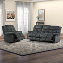 Bonzy Home Manual Reclining Sofa Adjustable Backrest,3 Seat Recliner Couch Sofa with Overstuffed Arms and Back Sofa Set for Living Room