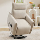 Bonzy Home Power Lift Recliner Chair for Elderly, 8-Point Massage & Heat, Breathable Fabric, Beige