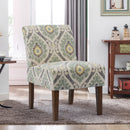 Bonzy Home Armchair Bohemia Upholstered Accent Chair with Wood Frame for Living Room Bedroom Study Room, Easy Assembly