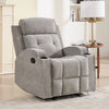 Bonzy Home Fabric Manual Recliner Chair — Modern Single-Seat Recliner with Padded Armrests & Backrest for Living Room & Bedroom