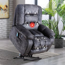 Bonzy Home Power Lift Recliner Chair with Heat Massage, USB Ports - Ergonomic Chair for Elderly, Grey