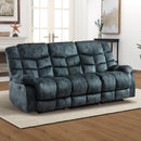 Bonzy Home Manual Reclining Sofa Adjustable Backrest,3 Seat Recliner Couch Sofa with Overstuffed Arms and Back Sofa Set for Living Room
