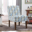 Bonzy Home Bohemia Upholstered Armchair Accent Chair with Wood Frame for Living Room Bedroom Study Room, Easy Assembly