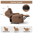 Bonzy Home Manual Recliner Sofa Living Room Furniture Set, Manual Recliner Chair Adjustable Backrest, Manual Loveseat and 3 Seat Recliner Sofa Couch Set for Living Room