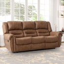Bonzy Home Manual Reclining Sofa,3 Seat Recliner Couch Sofa with Overstuffed Arms and Back Living Room Sets