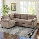 Bonzy Home Modular Sectional Sofa, L‑Shaped Couch,  Configurable for Living Room & Family Room; Brown