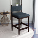 Bonzy Home Bar Stools Modern Barstools Dining Chair with Wooden Legs and Footrest, Bar Chairs for Kitchens Gray