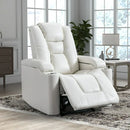 Bonzy Home Electric Power Recliner USB Ports and Cup Holders Adjustable Backrest Home Theater Seating Reclining Chair with Hidden Arm Storage