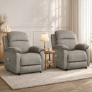 Bonzy Home Power Recliner Chair Set of 2 — Electric Recliner with Remote Control & Side Pockets, Compact Home Theater Seating for Small Spaces