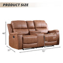 Bonzy Home Recliner Chair Breathable Fabric Reclining Chair Manual Sofa for Living Room
