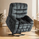 Bonzy Home 40.2" Wide Adult Plush Living Room Heated Massaging Lift Recliner Chair with Remote Controls and Storage Pocket, Olive-green