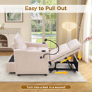 Ebello 3-in-1 Convertible Sleeper Sofa Chair Bed with Cup Holders & USB Ports