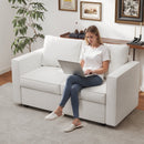 Bonzy Home Convertible Sofa Sectional for Apartment Reversible Storage Sectional Couch for Living Room Dark Grey