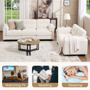 Bonzy Home Modular Sectional Sofa Couches for Living Room Ideal for Small Spaces & Family Fun Oat