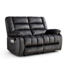 Ebello Manual Reclining Loveseat,Dual Fabric Recliner Sofa set with Individual Recline Function for Living Room and Bedroom(Dark Gray)
