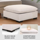 Bonzy Home Ottoman with Storage Shoe Bench for Living Room Bedroom Hallway