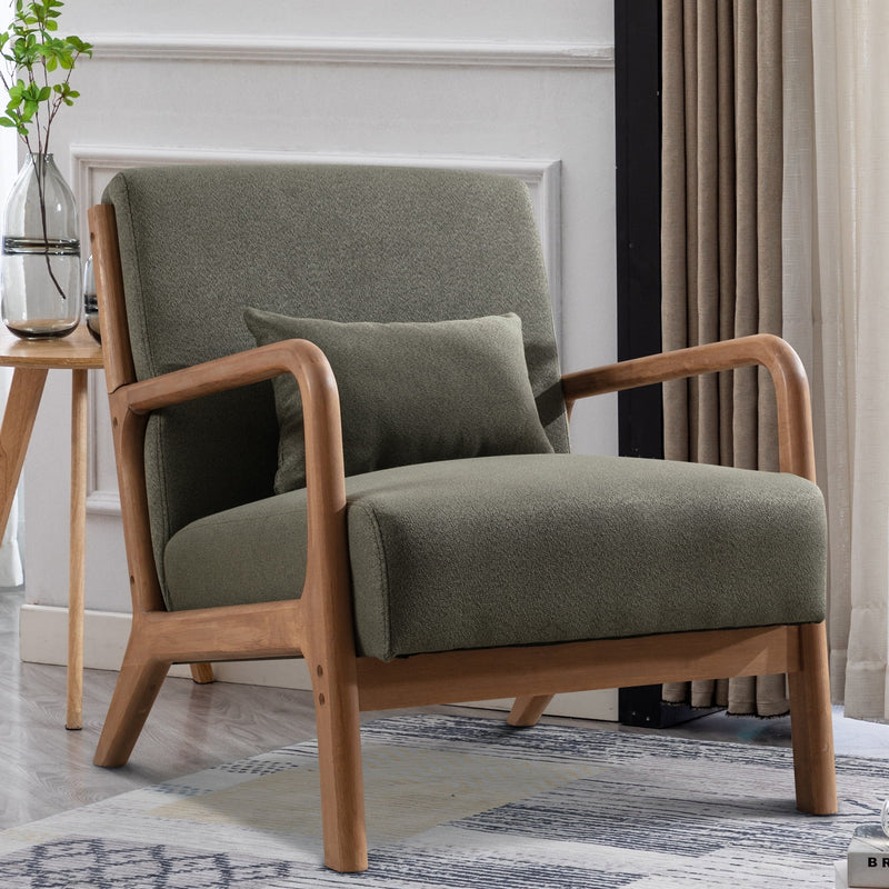 Bonzy Home Mid Century Modern Accent Chair, Green