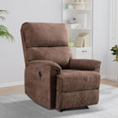 Bonzy Home Electric Recliner with USB Socket Vintage Style for Living Room and Bedroom, Brown
