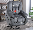 Ebello Large Lift Chair Recliner with Massage and Heat for Big Man, Oversized Gray