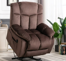 Ebello Power Lift Recliner Chair for Big and Tall People，Single Sofa Living Room Chair - Chocolate