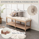 Chaeli Upholstered Tufted Entryway Storage Bench