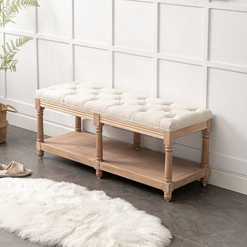 Chaeli Upholstered Tufted Entryway Storage Bench