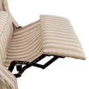 Ioannis 30.7" Wide Contemporary Super Soft Striped Push Back Recliner