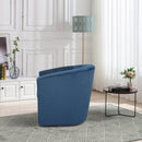 Lydia 29.5" Wide Velvet Upholstered Swivel Barrel Chair