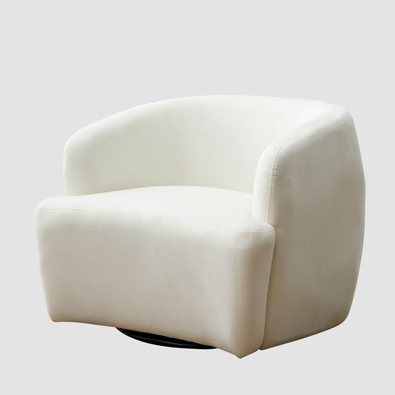 Mitchal 30"W Upholstered Swivel Barrel Chair