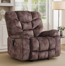 Bonzy Home XL Power Recliner Chair - 41" Wide Electric Massage Recliner with Heat & USB Charging, Overstuffed PU Leather Reclining Sofa for Living Room,Red Brown