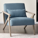 Bonzy Home Mid Century Modern Accent Chair,  Single Sofa Armchair for Living Room, Bedroom, Balcont,Blue