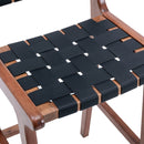 Winterton 27.8'' High Simple Fashion Mesh Saddle Leather Bar Stool (Set of 8)