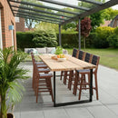 Winterton 27.8'' High Simple Fashion Mesh Saddle Leather Bar Stool (Set of 8)