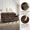 Bonzy Home Manual Reclining Sofa,3 Seat Recliner Couch Sofa with Overstuffed Arms and Back Sofa Set for Living Room
