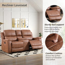 Bonzy Home Recliner Chair Breathable Fabric Reclining Chair Manual Sofa for Living Room