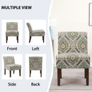Bonzy Home Accent Chair Bohemia Upholstered Armchair Comfort Reading Chair with Wood Frame for Living Room Bedroom