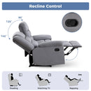 Bonzy Home Manual Reclining Chair Double Recliner Loveseat Sofa Set Adjustable Backrest Living Room Sets