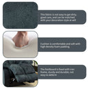 Bonzy Home Manual Recliner Sofa Living Room Furniture Set Adjustable Backrest, Manual Recliner Chair, Manual Loveseat and 3 Seat Recliner Sofa Couch Set for Living Room