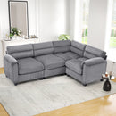 Bonzy Home Modular Sectional Sofa, L‑Shaped Couch, Ultra‑Comfort Seating – Configurable for Living Room & Family Room; Gray