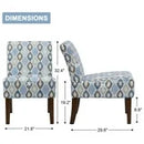 Bonzy Home Accent Chair Set of 2 Bohemia Modern Upholstered Armchair with Wood Frame for Living Room Bedroom Study Room, Easy Assembly