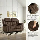 Bonzy Home Manual Reclining Chair Double Recliner Loveseat Sofa Set for Living Room