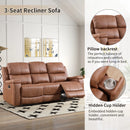 Bonzy Home Recliner Chair Breathable Fabric Reclining Chair Manual Sofa for Living Room