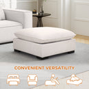 Bonzy Home Ottoman with Storage Shoe Bench for Living Room Bedroom Hallway