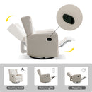 Bonzy Home Swivel Rocker Recliner Chair, Manual Reclining Single Seat, Adjustable Backrest, Modern Design