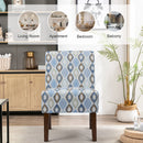 Bonzy Home Accent Chair Bohemia Upholstered Armchair Comfort Reading Chair with Wood Frame for Living Room