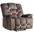 Oversized Power Recliner Chair for Adults, 41" Wide Electric Recliner Chair with Massage and Heat, Overstuffed Single Sofa with USB Port for Living Room/Bedroom/Office, Chestnut Brown