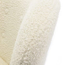 Ebello 34" Wide Adult Modern Teddy Solid Color Tufted Wingback Chair with Solid Wood Leg, Beige